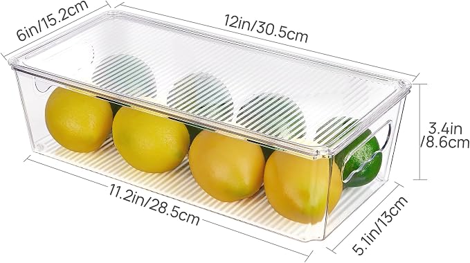 Vtopmart 4pcs Clear Organizers and Storage Bins - Image 2
