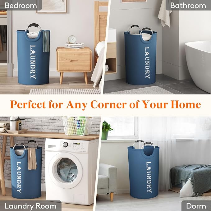 Lifewit 120L 2-Pack Large Laundry Basket, Collapsible Laundry Hamper - Image 7