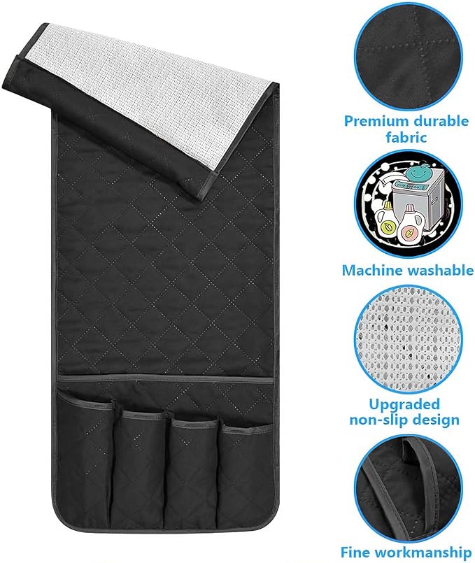 Sofa Armrest Organizer Non-Slip Arm Chair Bedside Caddy Storage Organizer - Image 3