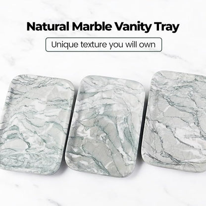 Vanity Tray, Marble Bathroom Tray Countertop, Decorative Dresser Organizer - Image 3