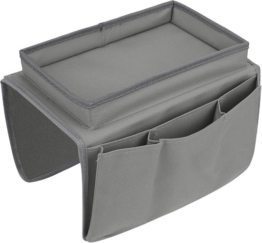 Sofa Armrest Organizer with Cup Holder Tray Chair Arm TV Remote Holder by Holiberty