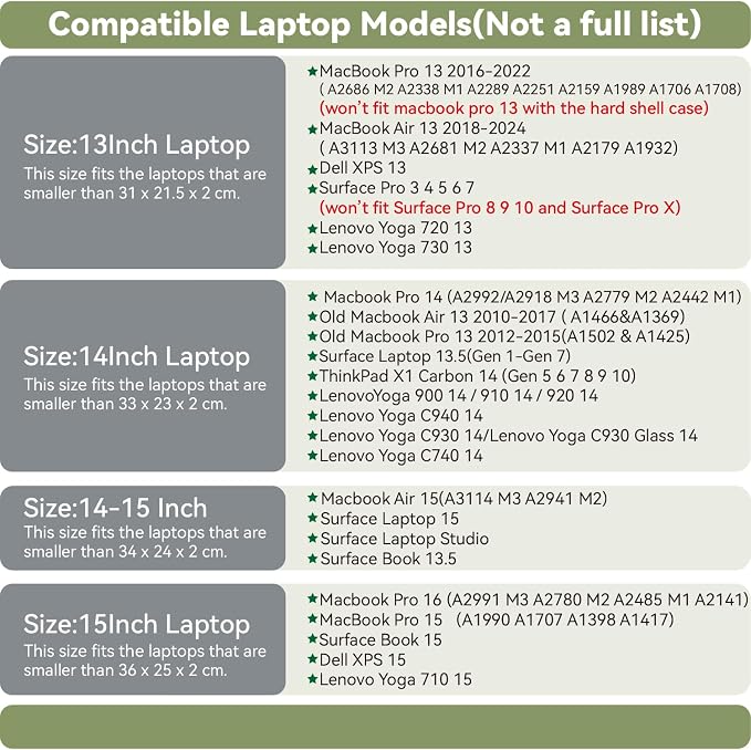PU Leather Laptop Sleeve Compatible - Image 2