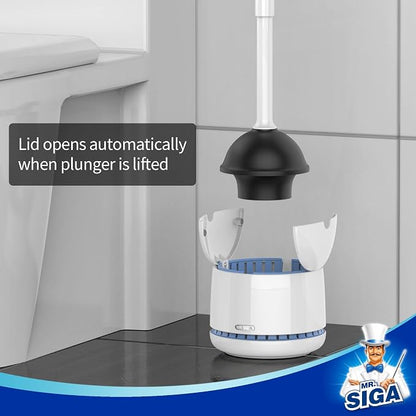 MR.SIGA Toilet Plunger with Holder, Heavy Duty Toilet Plunger and Holder Combo - Image 3