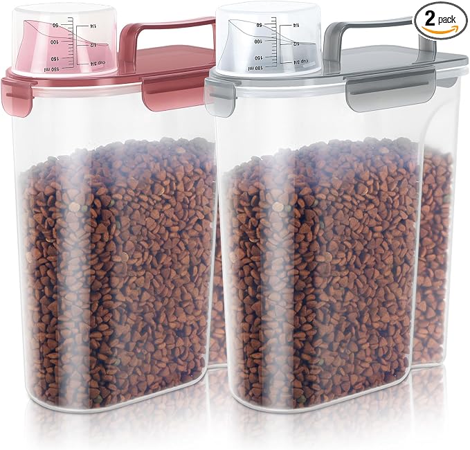 5Lbs/6Qt Airtight Pet Storage Container by LEAWALK