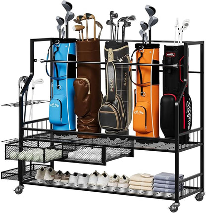 Garvee 4-5 Bags Stand Golf Organizer Rack by Garvee