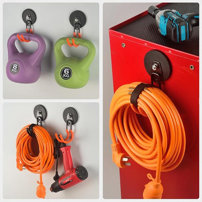 MUTUACTOR New Updated Heavy Duty Magnetic Hooks, 40lbs 2-Pack Super Strong - Image 6