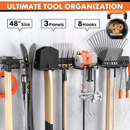 48-Inch Heavy Duty Garage Tool Organizer, Wall Mount Storage System - Image 5