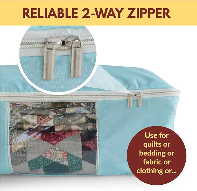 Madam Sew Quilt Blanket Storage Bag|Blanket Organizer|Comforter Storage - Image 5