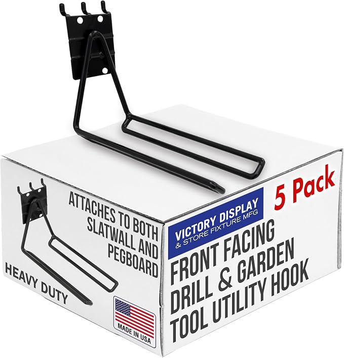 Victory Display Heavy Duty Garage Hooks | Garage Organization Hooks by VictoryDisplay