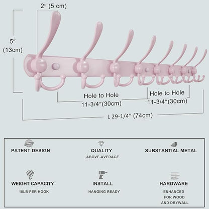 Dseap Coat Rack Wall Mount - Image 6