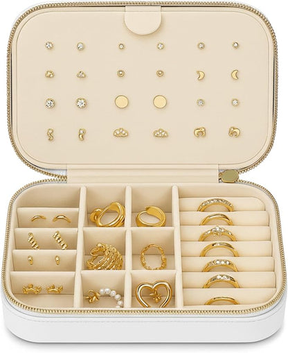 Small Travel Jewelry Box Organizer by BlushInk