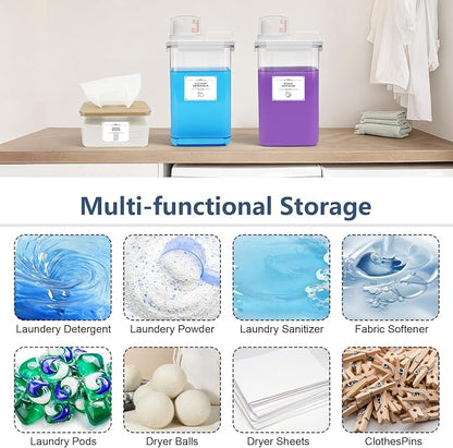 2+1 Pack Laundry Detergent Dispenser and Dryer Sheet Holder Set, 78 oz Laundry - Image 5