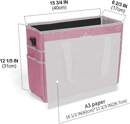 JJRING Craft Organizer Tote Bag, Large Art Storage Caddy - Image 2