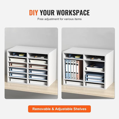 VEVOR Literature Organizers, 12 Compartments Office Mailbox - Image 5