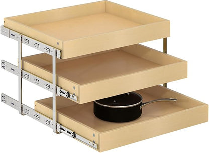 WelFurGeer 3-Tier Pull Out Cabinet Organizer by WelFurGeer