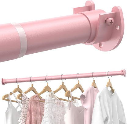 Closet Rods for Hanging Clothes, 17 to 54 Inches Stepless Adjustable Metal by Supforce