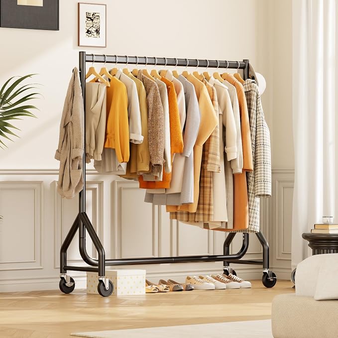 Clothes Clothing Rack, Rolling Heavy Duty Clothes Rack Load 420 LBS - Image 7