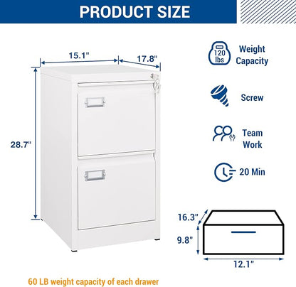 2 Drawers Vertical File Cabinets - Image 3