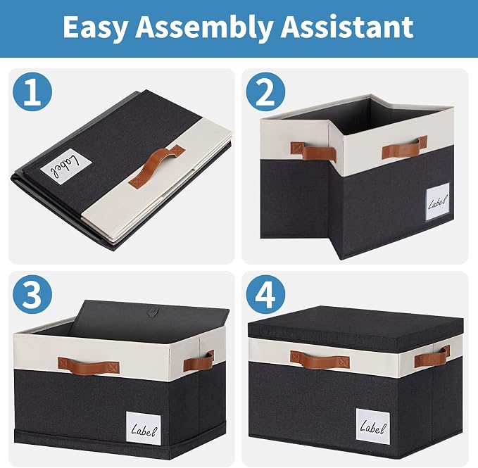 GhvyenntteS Fabric Storage Bins - Image 4