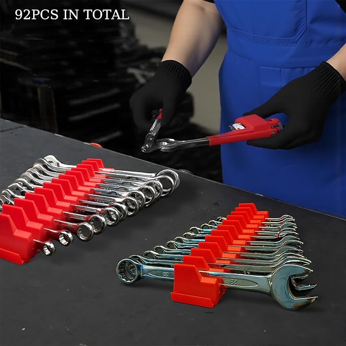 92PC Magnetic Wrench Organizer for Toolbox Drawers - Image 6