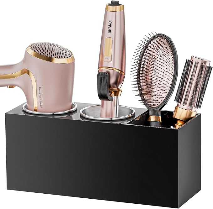 Hair Tool Organizer Acrylic: Hair Dryer Holder Wall Mount by Unknown