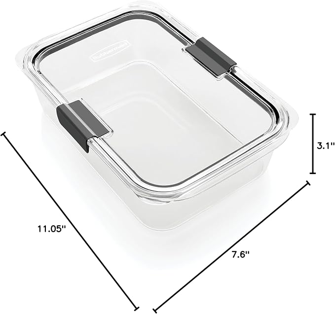 Rubbermaid Brilliance Large Food Storage Container, 9.6 Cup, Leak-Proof - Image 9