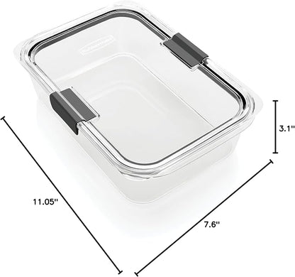 Rubbermaid Brilliance Large Food Storage Container, 9.6 Cup, Leak-Proof - Image 9