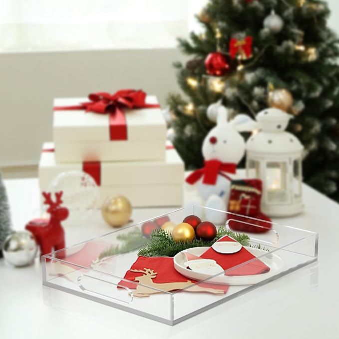 Acrylic Organizer Tray with Handle - Image 4