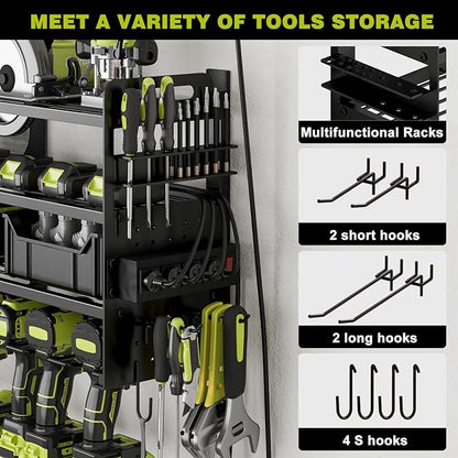12 Cordless Drill Holder Large Power Tool Organizer Wall Mount - Image 4