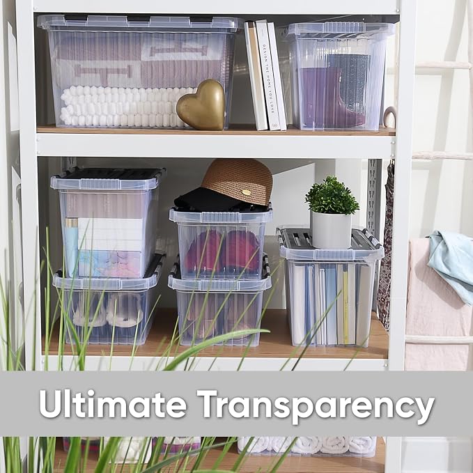 Superio 6-Pack Clear Storage Bins - Image 5