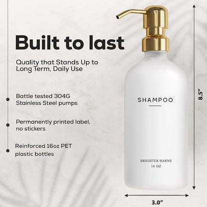 Luxury Shampoo and Conditioner Dispenser Set by Brighter Barns - Image 3