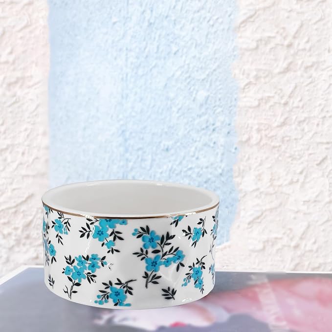 Paper Clip Holder Ceramic Paper Clip Holders Floral Paperclips Holder Dispenser - Image 6