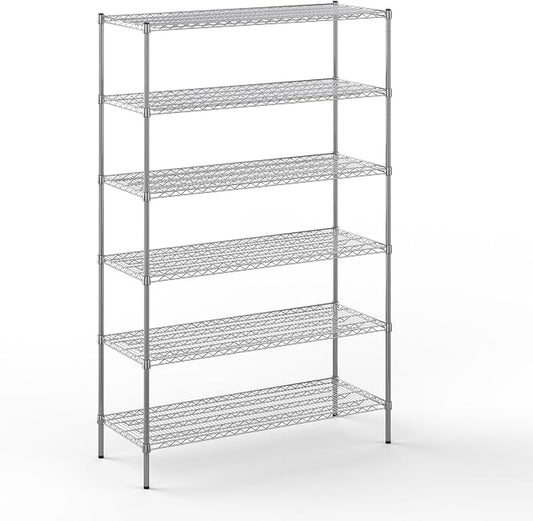21" Deep x 54" Wide x 86" Height Wire Shelving Kit | 6-Tier | NSF Commercial by Regal+Altair