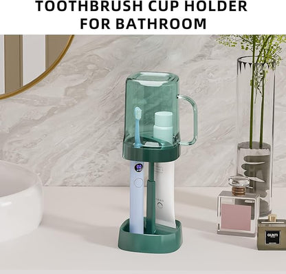 Toothbrush Holder with Cover/Cup, Bathroom Counter Organizer - Image 8