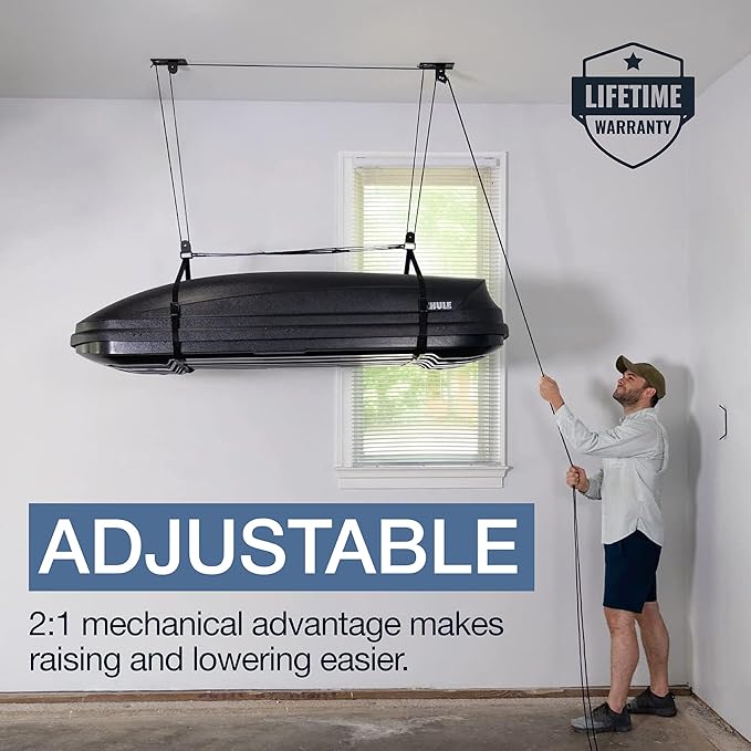 StoreYourBoard Cargo Box Pulley System – Heavy-Duty Garage Hoist Lift - Image 2