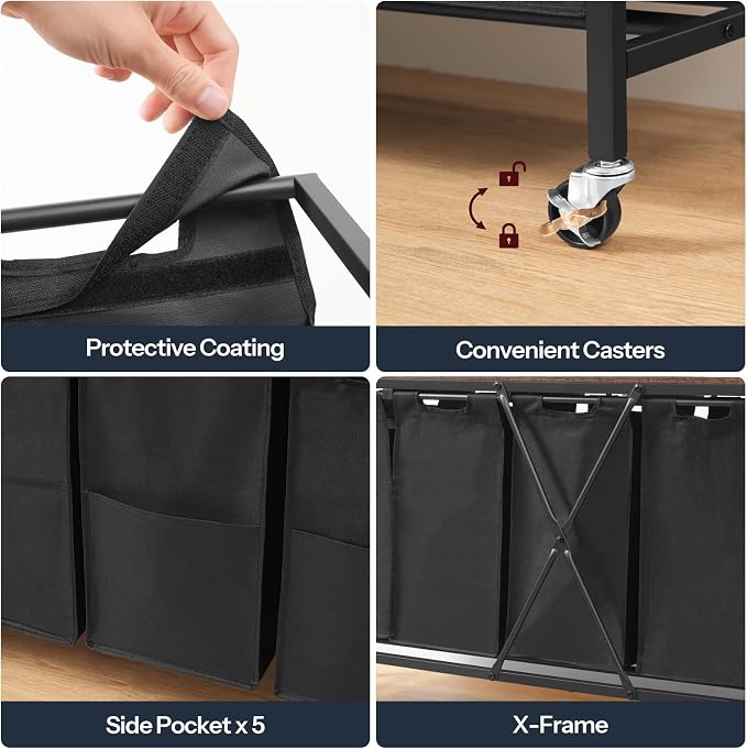 HOOBRO Laundry Sorter 5 Sections, Laundry Hamper - Image 5