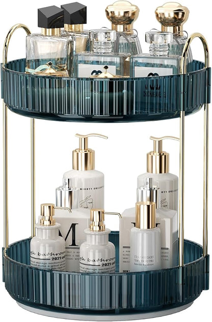 360 Rotating Makeup Organizer for Vanity, Bathroom Countertop Organizer - Image 2