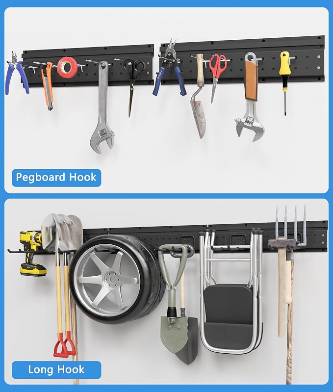 48 Inch Garage Storage Rack, Heavy Duty Wall Mount Organizer - Image 4