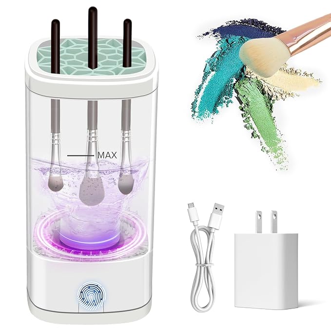 Electric Makeup Brush Cleaner, Portable Automatic Makeup Brush Cleaning Solution by Cbsrvmlp