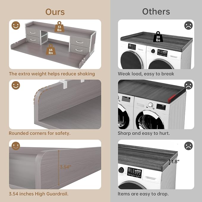 4 Drawers Washer Dryer Countertop - Image 7