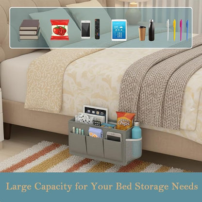 Dual-Purpose Bedside Caddy Organizer Hanging Storage Bag Dorm Storage - Image 5