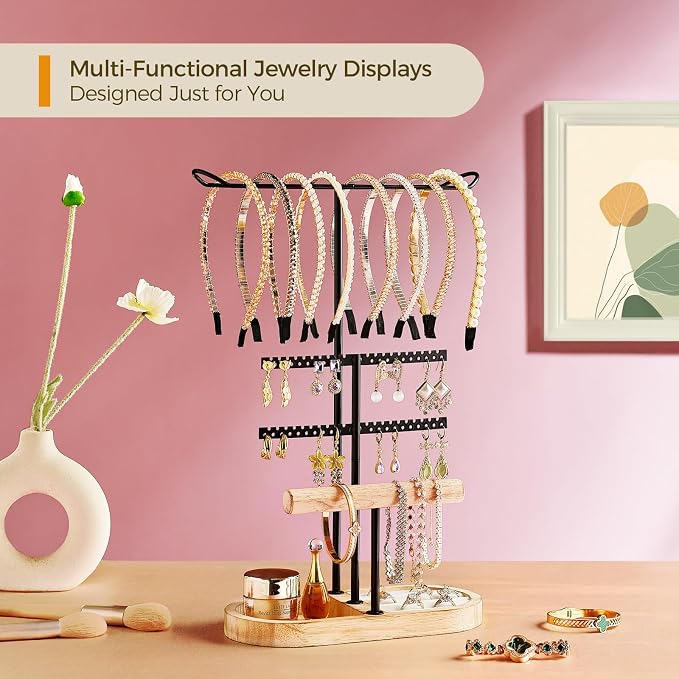 3 Tiers Jewelry Organizer, Earring Holder Organizer - Image 5