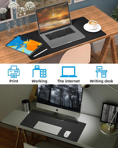 Leather Desk Pad Protector, Mouse pad, Office Desk mat, Computer and Laptop Mat - Image 6