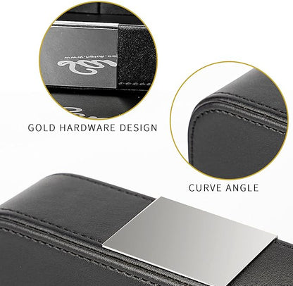 SANZIE Luxury Leather Tray Desktop Storage Catchall Organizer Decorative Tray - Image 2
