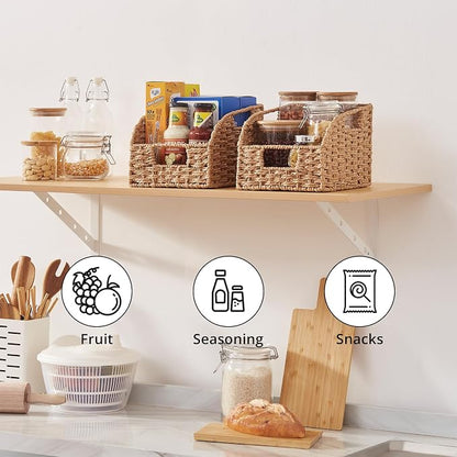 OIAHOMY Pantry Baskets for Organizing, Paper Rope Baskets - Image 7
