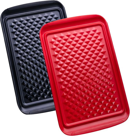 LEHAHA Grilling Prep and Serve Trays, BBQ Serving Platter, Melamine Serving by LEHAHA