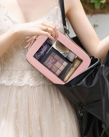 Travel Clear Makeup Bag Set, TSA Approved Cosmetic Bag Case - Image 4