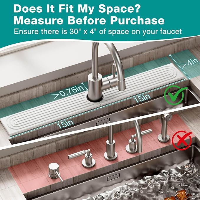 DK177 Faucet Mat for Kitchen Sink - Image 3