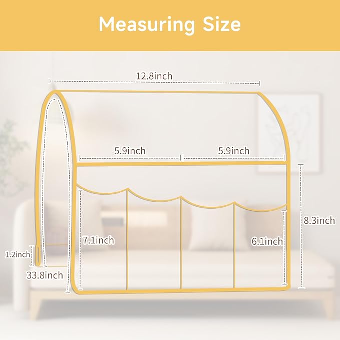 MEHIDFY Sofa Armrest Caddy, Waterproof Bedside Storage Organizer, Non Slip - Image 3