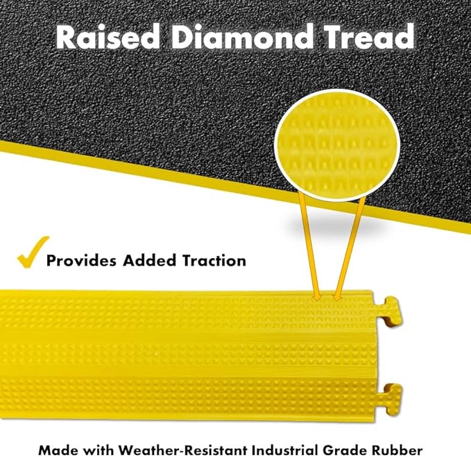 Kable Kontrol Drop Over Floor Cord Cover – 60” Inch Long 1 Channel Cable or - Image 3